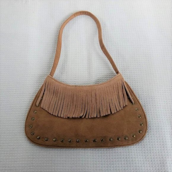 Faux Suede Purse with Fringe (for adult or child) - Picture 1 of 5